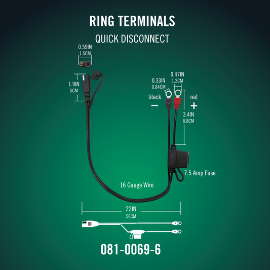 Battery Tender® Ring Terminal Harness 25 Pack