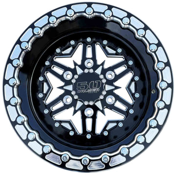 504 Billet Aluminum Can-Am Beadlock wheel 6 lug Black