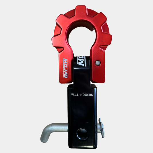 2'' Aluminum Hitch Receiver with Aluminum D-Shackle 9T (Lifetime Warranty), Estimated Ship Date: Week commencing December 29th!