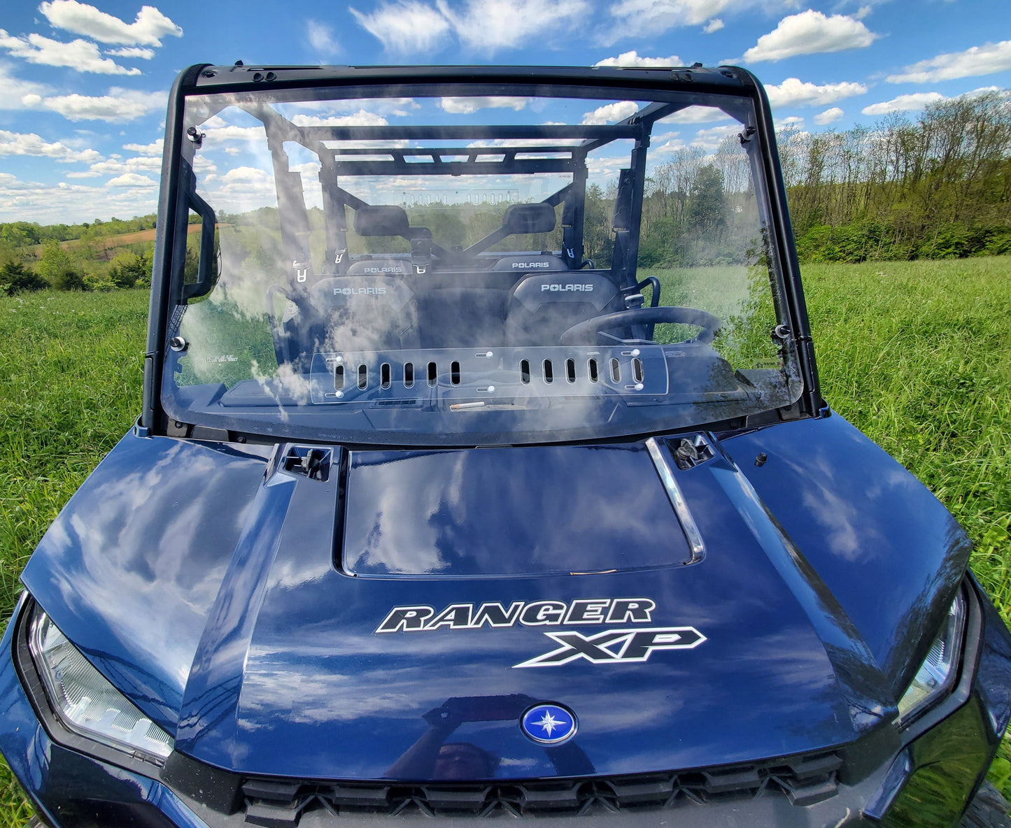 3 Star UTV Polaris Ranger Crew 1000 - 2 Pc Windshield with Ven... - 3 Star UTV