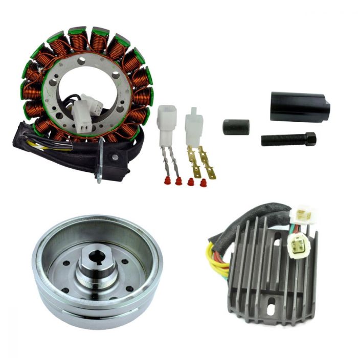 Improved Flywheel + Flywheel Puller + Stator + Voltage Regulator for Arctic Cat Trv 2002-2008