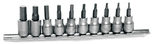 10PC Sae Hex Bit Socket Set - W1387