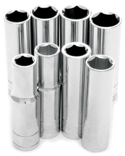 8PC 1/2" Driver Met Dw Socket Set - W32400