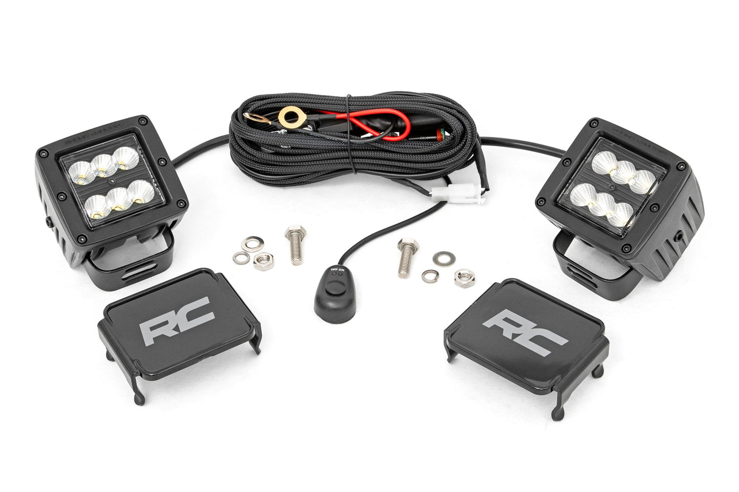 2 Inch Black Series LED Light Pods | Pair | Flood