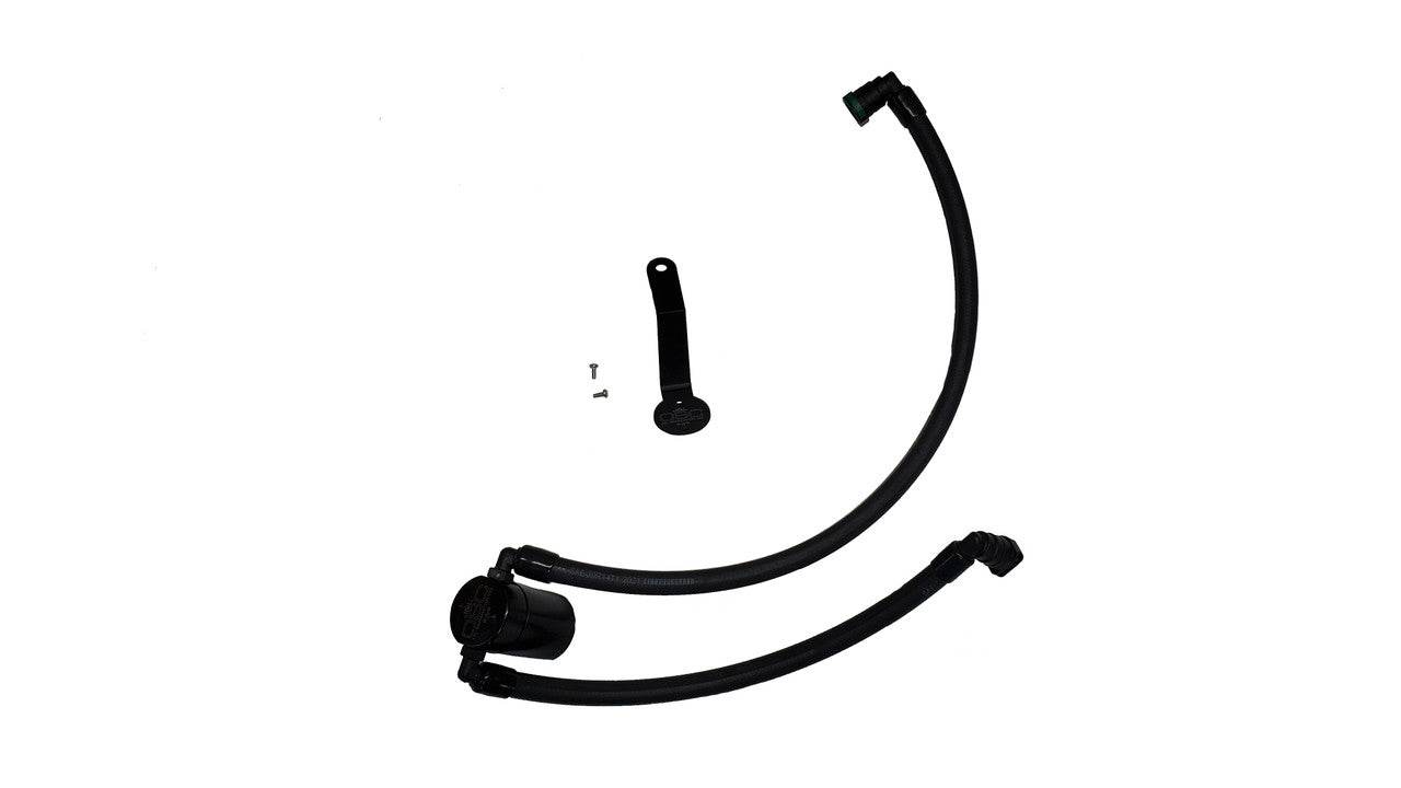 J&L Oil Separator 3.0 PVC Side, Black Anodized - J&L
