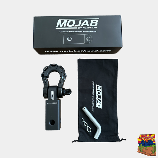 2'' Aluminum Hitch Receiver with Steel D-Shackle (LIFETIME WARRANTY)