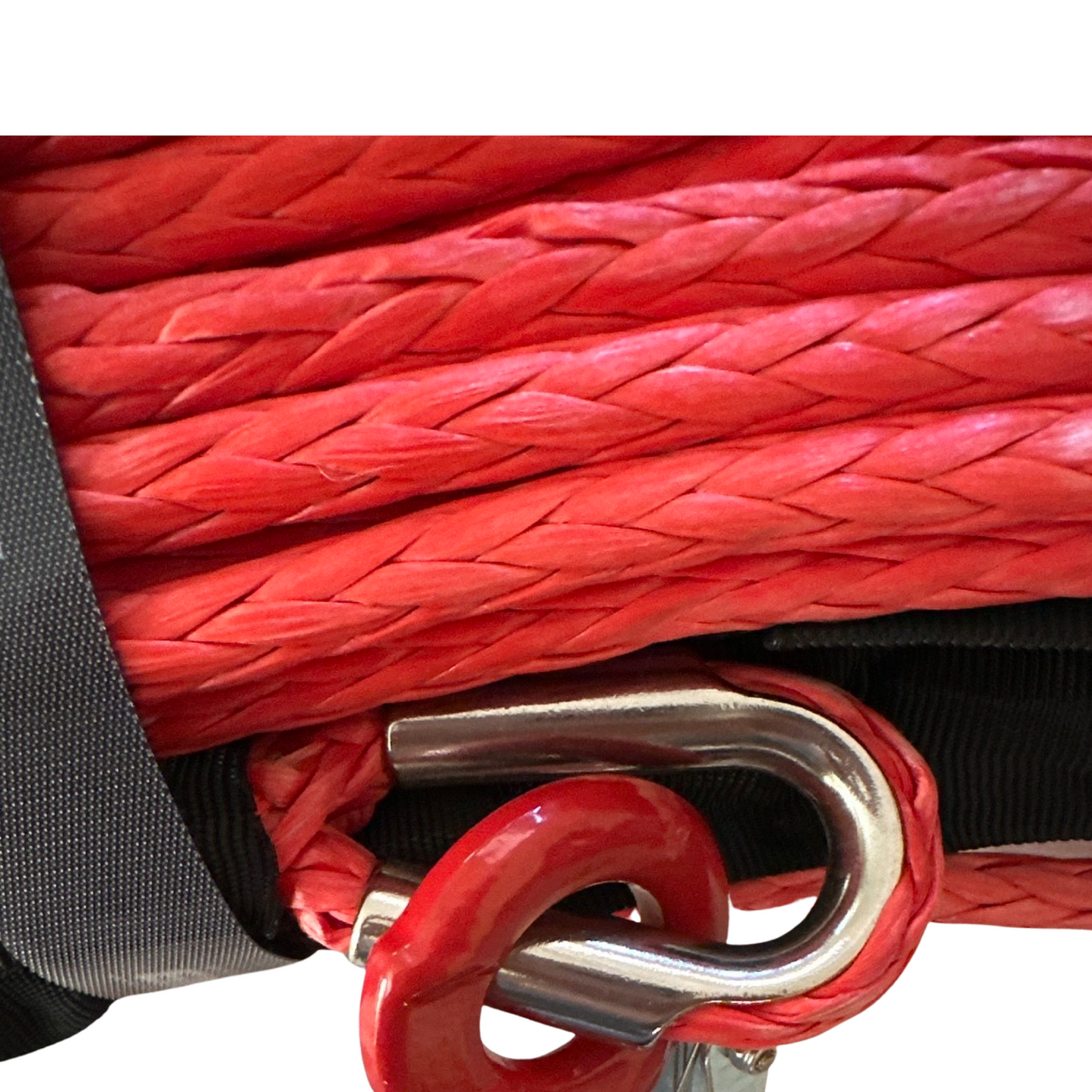 3/8'' x 85' Synthetic Winch Rope with forged winch hook