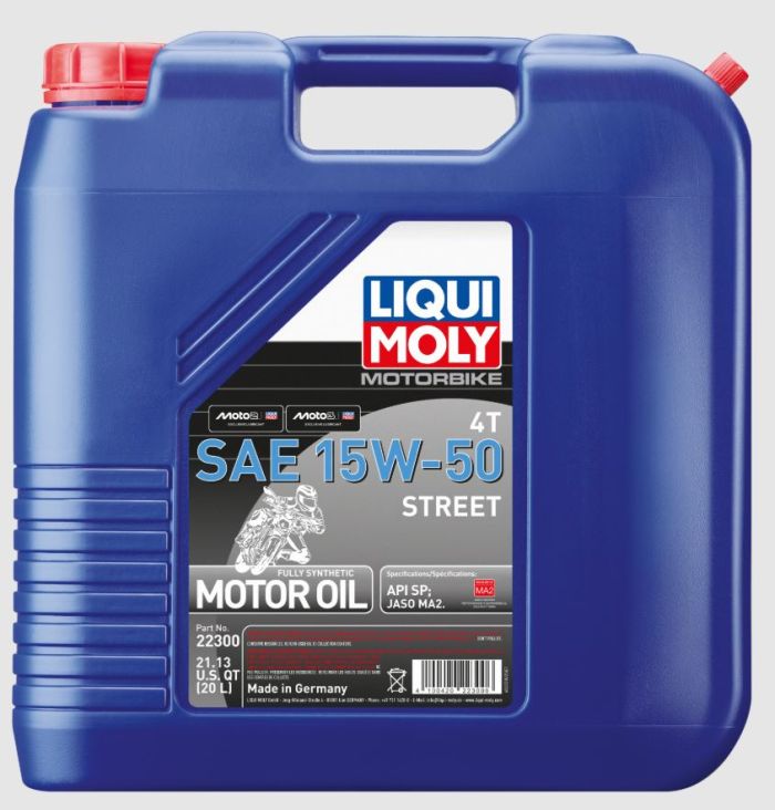 Liqui Moly Motorbike 4T 15W-50 Street 20L - 22300