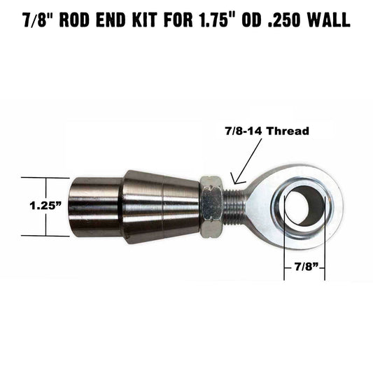 Panhard Bar Fab Kit - 7/8" Chromoly Heim - 1.75" OD Tubing