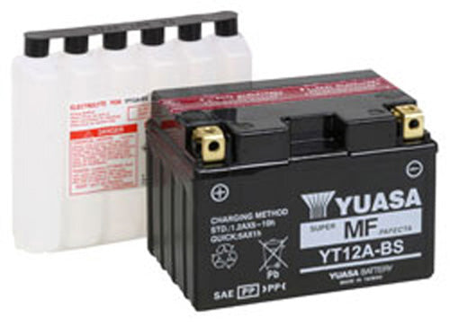 Yuasa YT12A-BS Maintenance Free 12 Volt Battery - YUAM32ABS