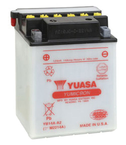 Yuasa YB14A-A2 YUMICRON-12 Volt Battery - YUAM2214AIND