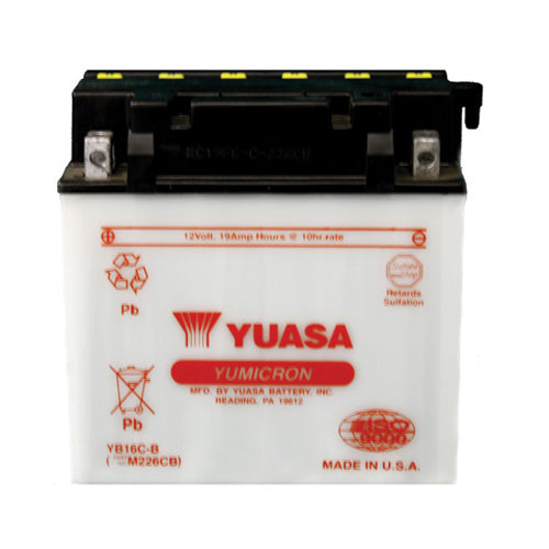 Yuasa YB16C-B YUMICRON-12 Volt Battery - YUAM226CB
