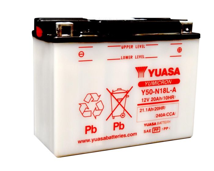 Yuasa Y50-N18L-A YUMICRON-12 Volt Battery - YUAM2218YTWN