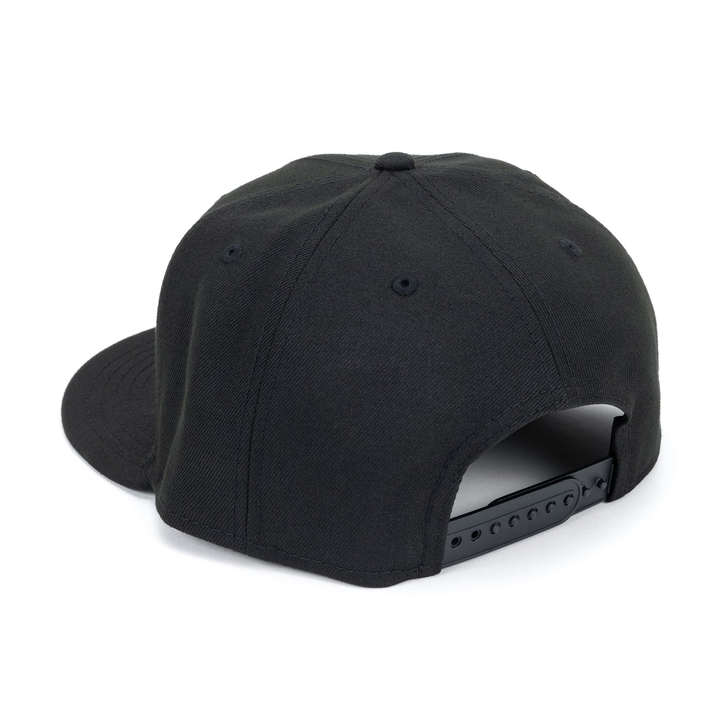 Evolution Powersports Black Canvas Checkered Patch Snapback Hat