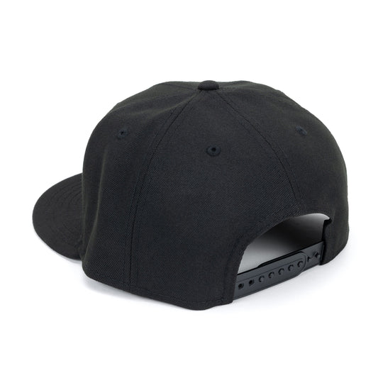 Evolution Powersports Black Canvas Checkered Patch Snapback Hat