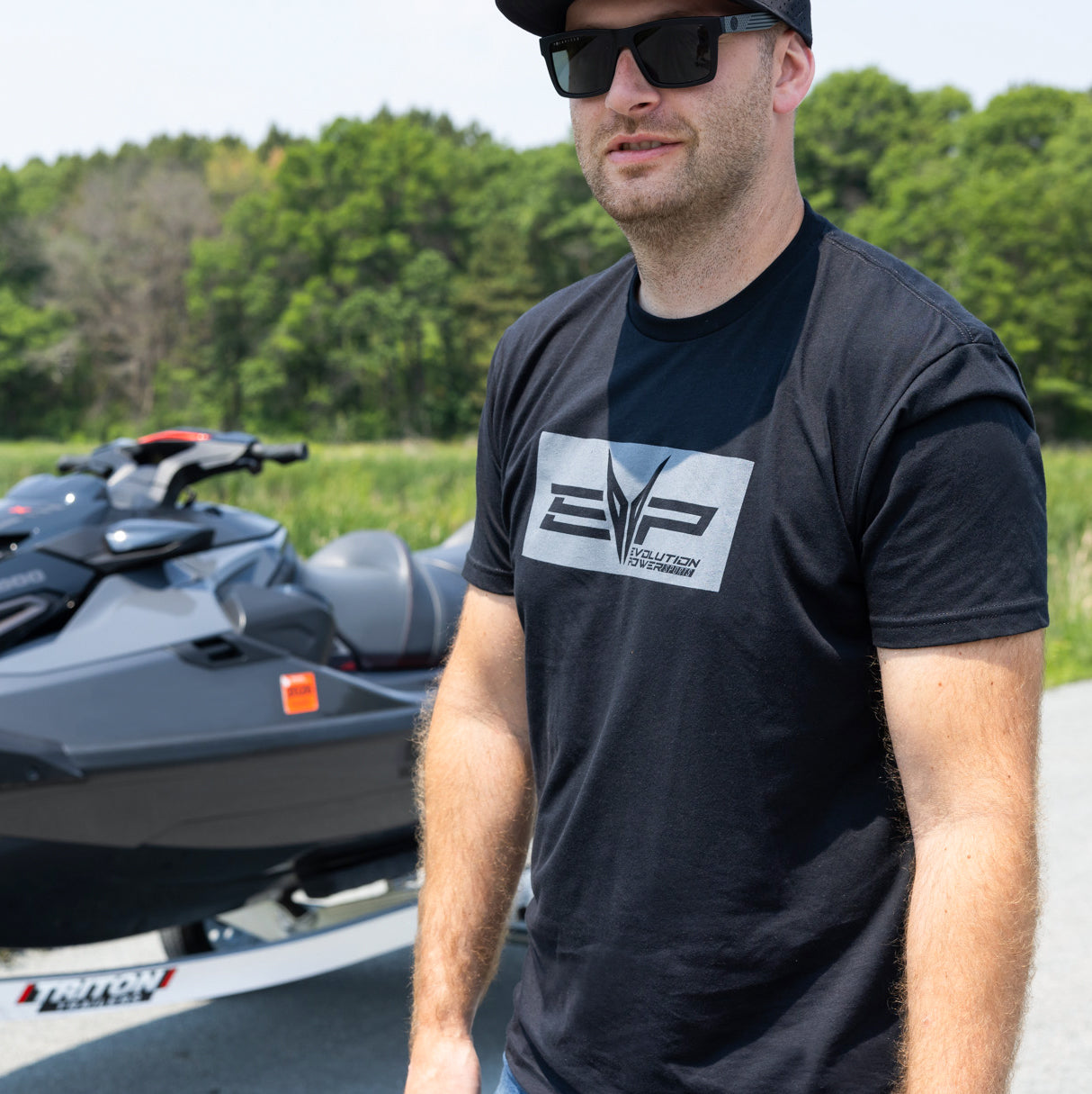 Evolution Powersports Reverse EVP Logo T-Shirt