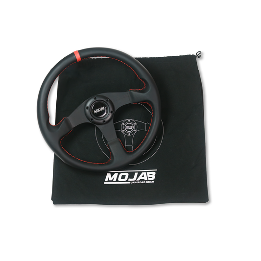 13.5'' MOJAB Flat Steering Wheel Leather or Suede