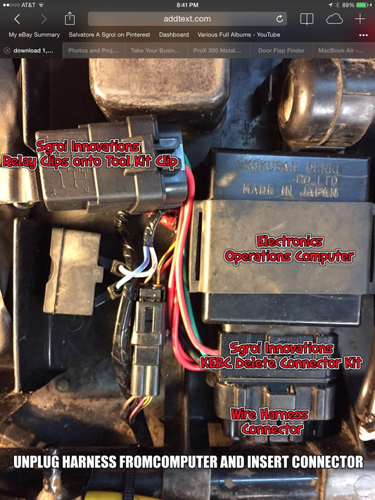 Suzuki Twin Peaks KingQuad 2WD/4WD Flashing Fix Adapter Brake Control Bypass (no hole cover)