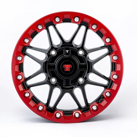 14x7 Ultra-Light Beadlock Wheel Red