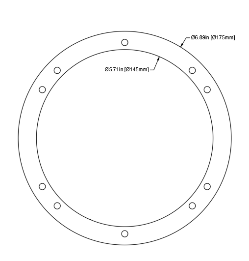 KS23 6.5" Speaker Spacer Ring