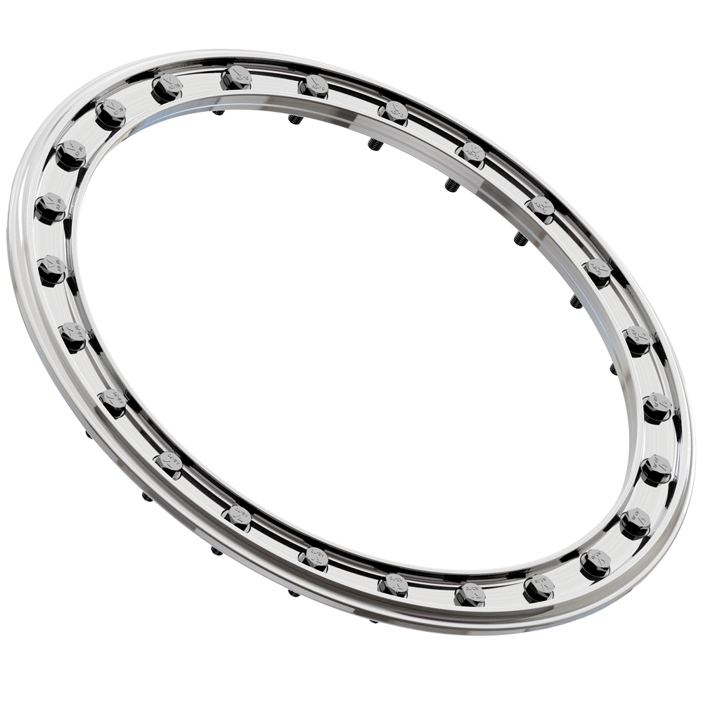 VO Dealer Portal 15" Vbr10 Beadlock Ring - Raw Machined - VO Dealer Portal