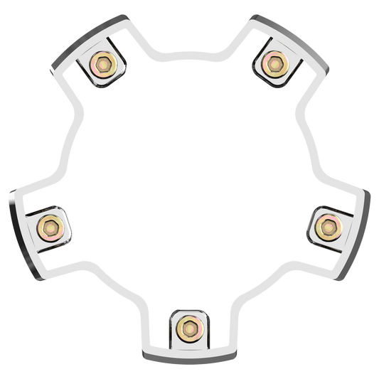 VCAP2 CAP RISER CHROME - ABS