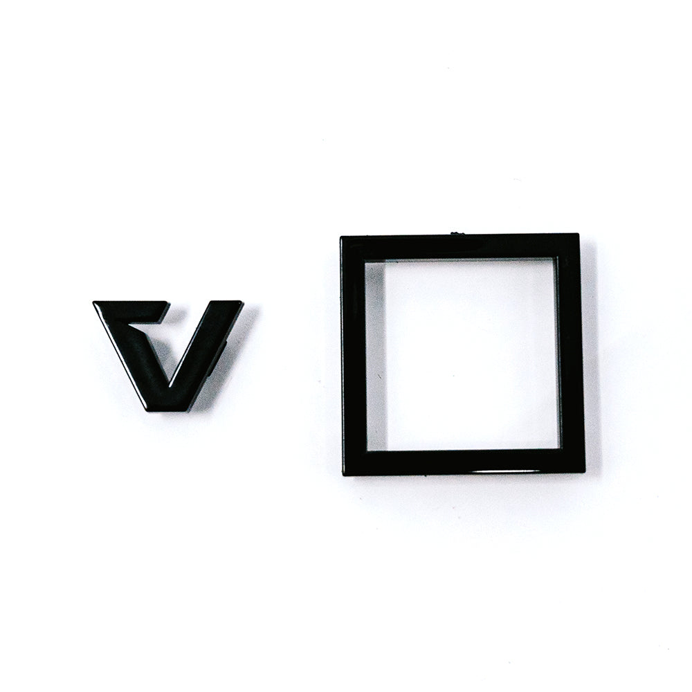 C1 CAP LOGO KIT - GLOSS BLACK