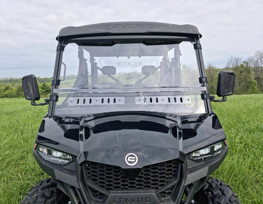 CFMoto UForce 800 XL - 2 Pc Scratch-Resistant Windshield with Vent and Clamp Options