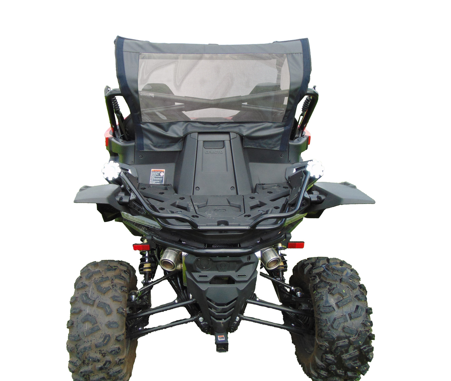 3 Star UTV CFMoto ZForce 950 - Rear Panel with Mesh Window - 3 Star UTV