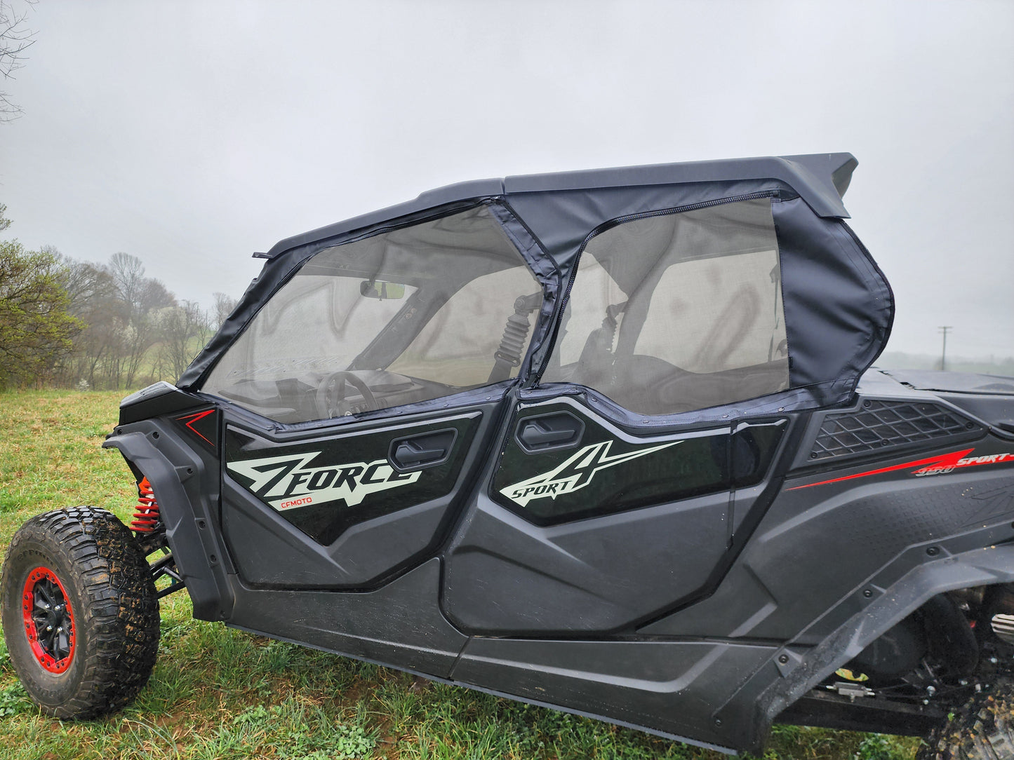 3 Star UTV CFMoto ZForce Sport 4 - Upper Doors with Mesh Windows - 3 Star UTV