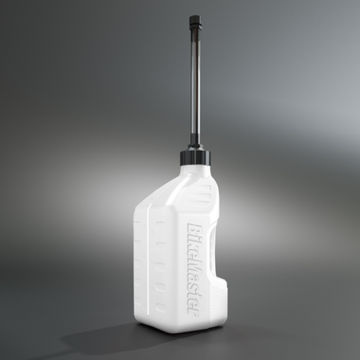 1.25 Gallon White Jug Black Cap w/ Auto Shut Off Hose (101012) — MPN 101012