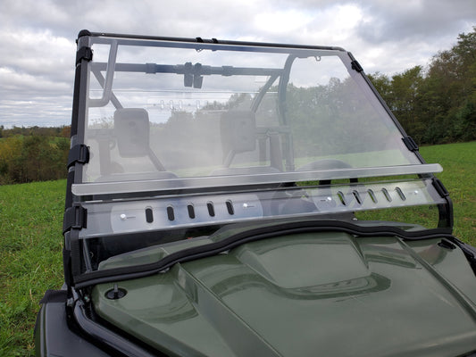 Honda Pioneer 500/520 - 2 Pc Windshield with Vent, Clamp, and Hard Coat Options