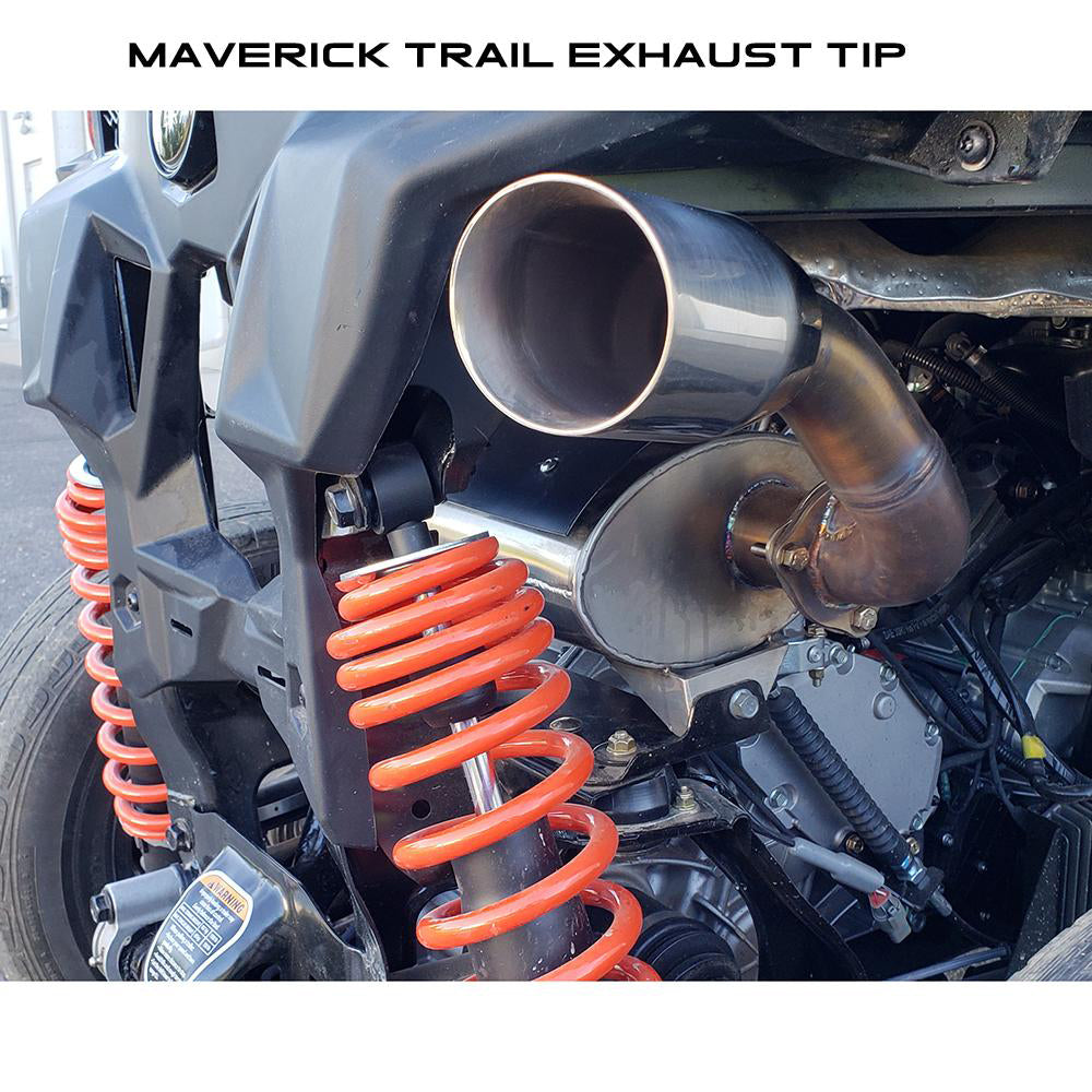 Evolution Powersports Muffler Tip for 2018-'19 Can Am Maverick... - Evolution Powersports