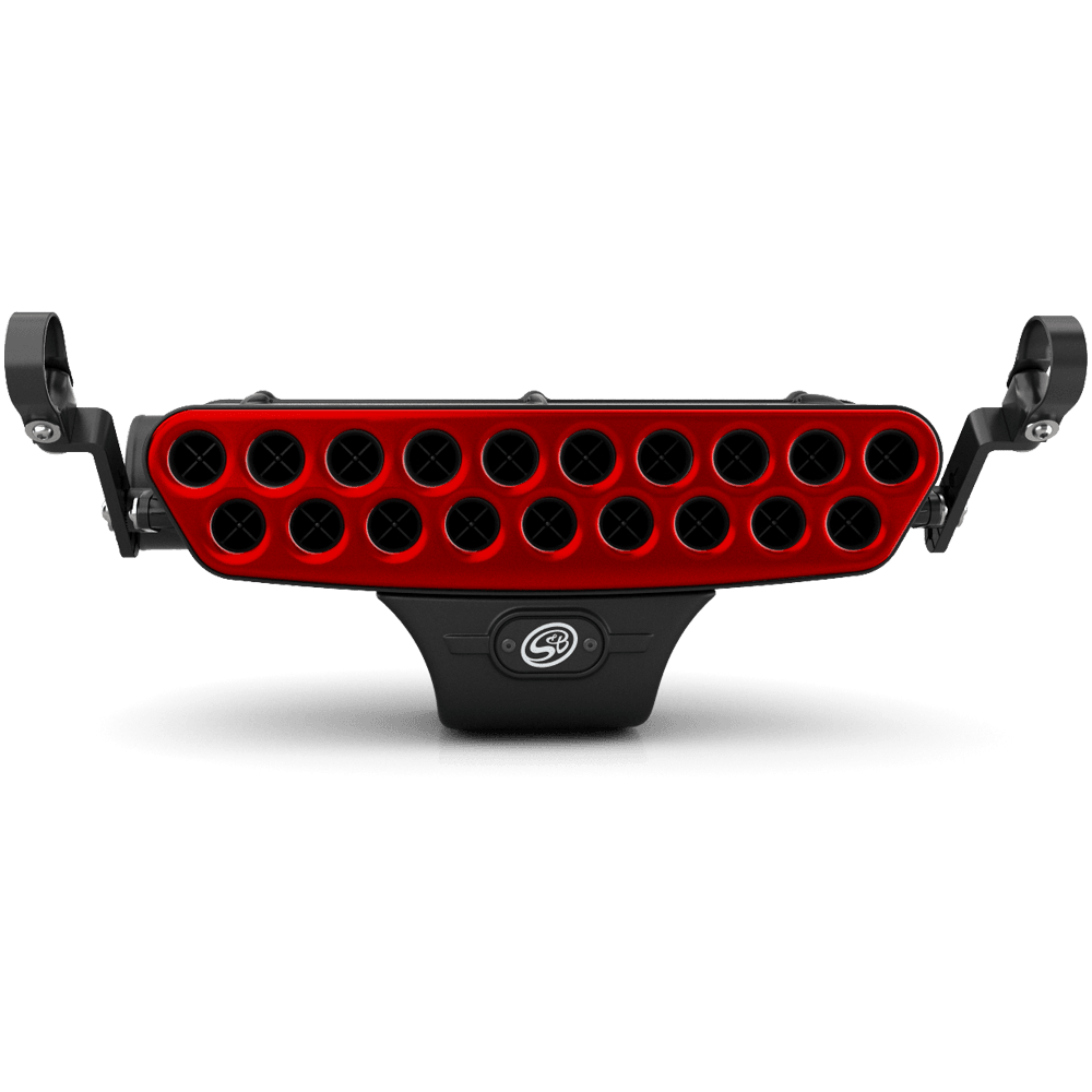 S&B Stainless Steel Faceplate (Red) - V1 Particle Separator Only - S&B