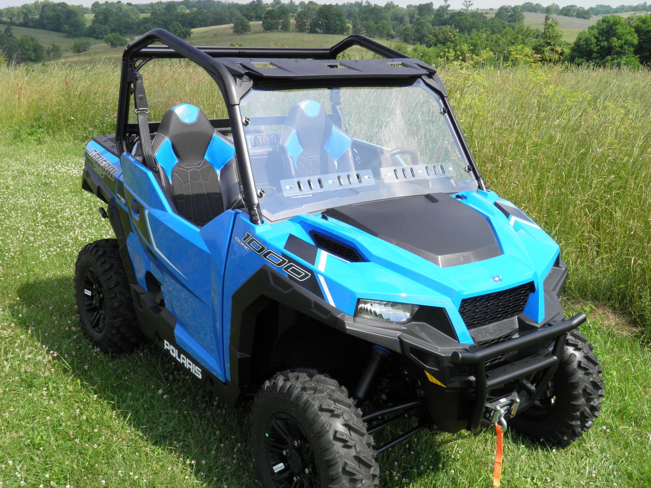 3 Star UTV Polaris General - 1 Pc Windshield w/Vent Option - 3 Star UTV