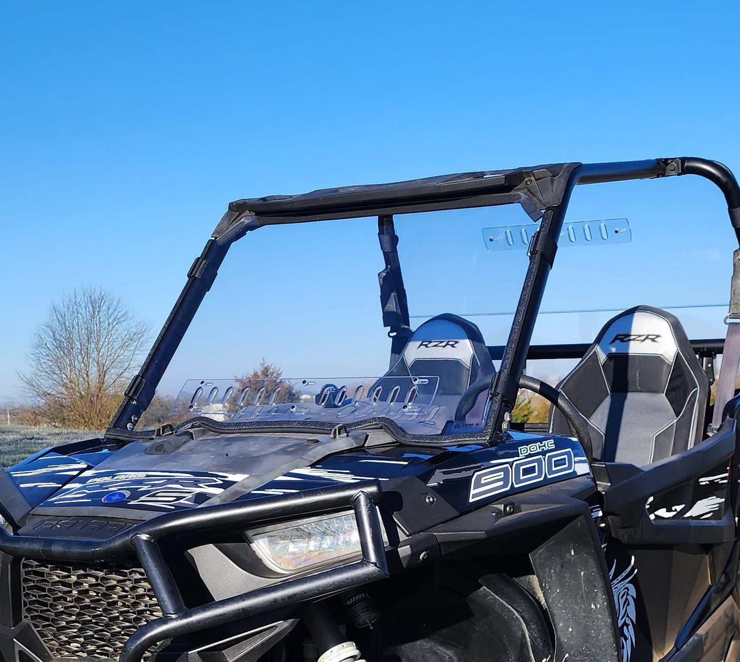 3 Star UTV Polaris RZR 900 - 1 Pc Windshield with Clamp and Ve... - 3 Star UTV