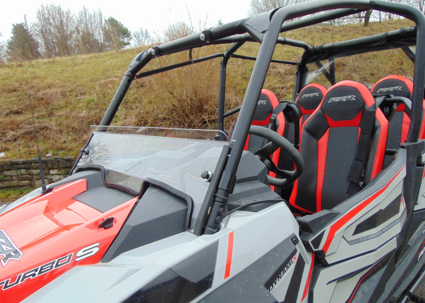 3 Star UTV Polaris RZR XP Turbo S - Half Windshield - 3 Star UTV
