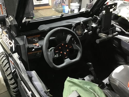 UTVMA DriftX Leather Steering Wheel With Hub (Polaris and Can Am Models)