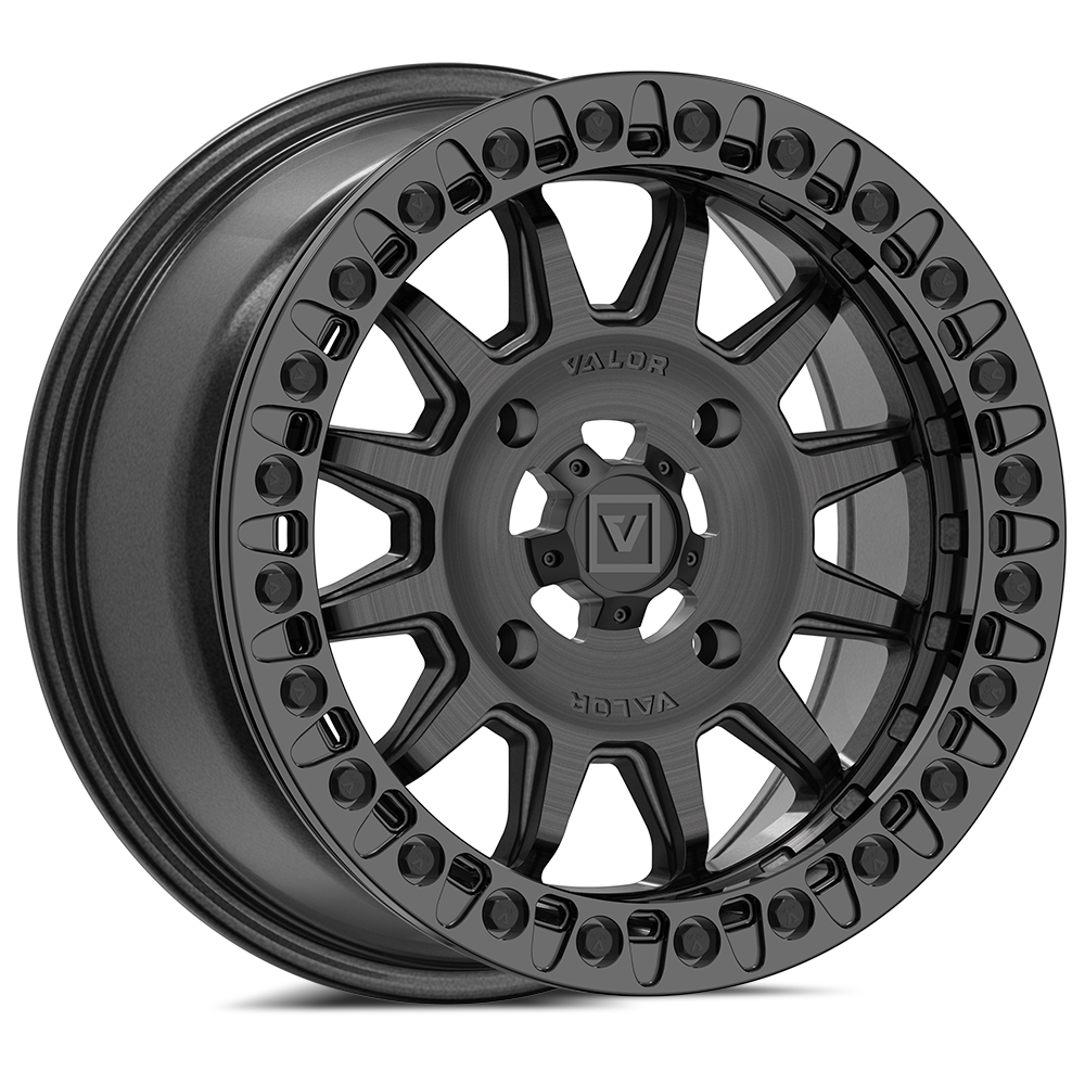 V09 Beadlock UTV Wheel Brushed Charcoal