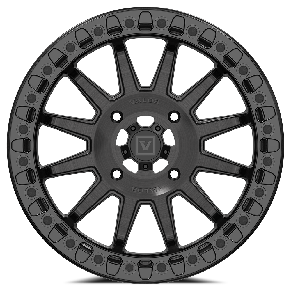V09 Beadlock UTV Wheel Brushed Charcoal