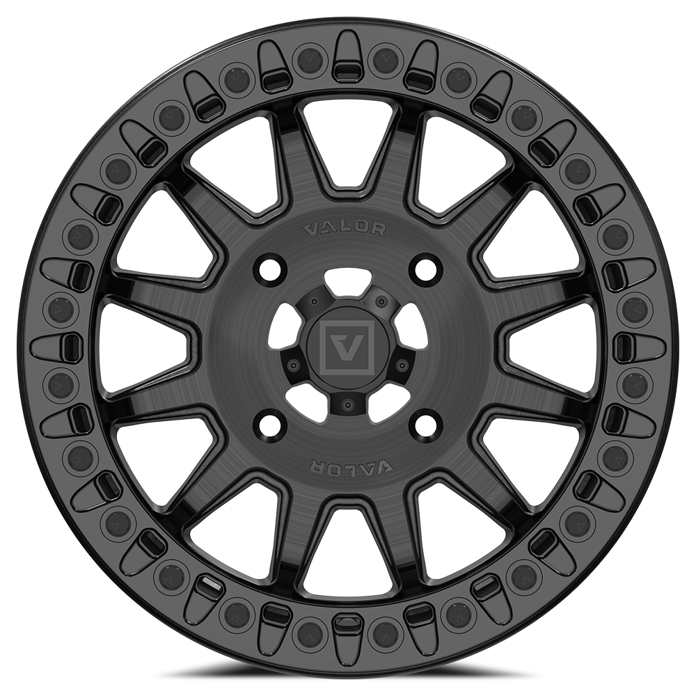 V09 Beadlock UTV Wheel Brushed Charcoal