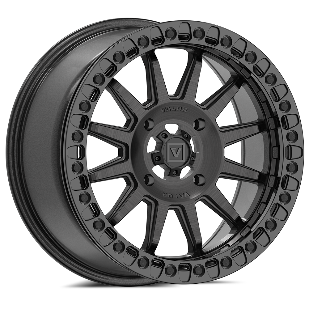 V09 Beadlock UTV Wheel Brushed Charcoal