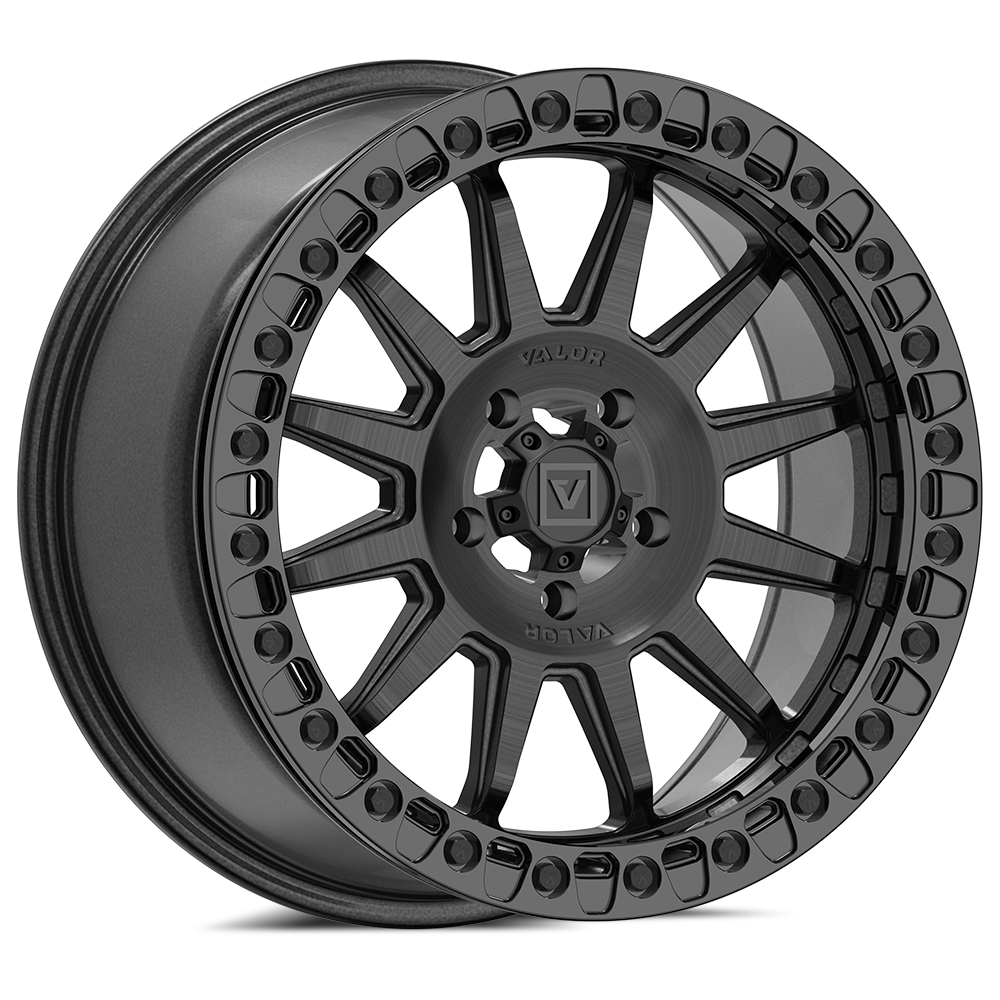 V09 Beadlock UTV Wheel Brushed Charcoal