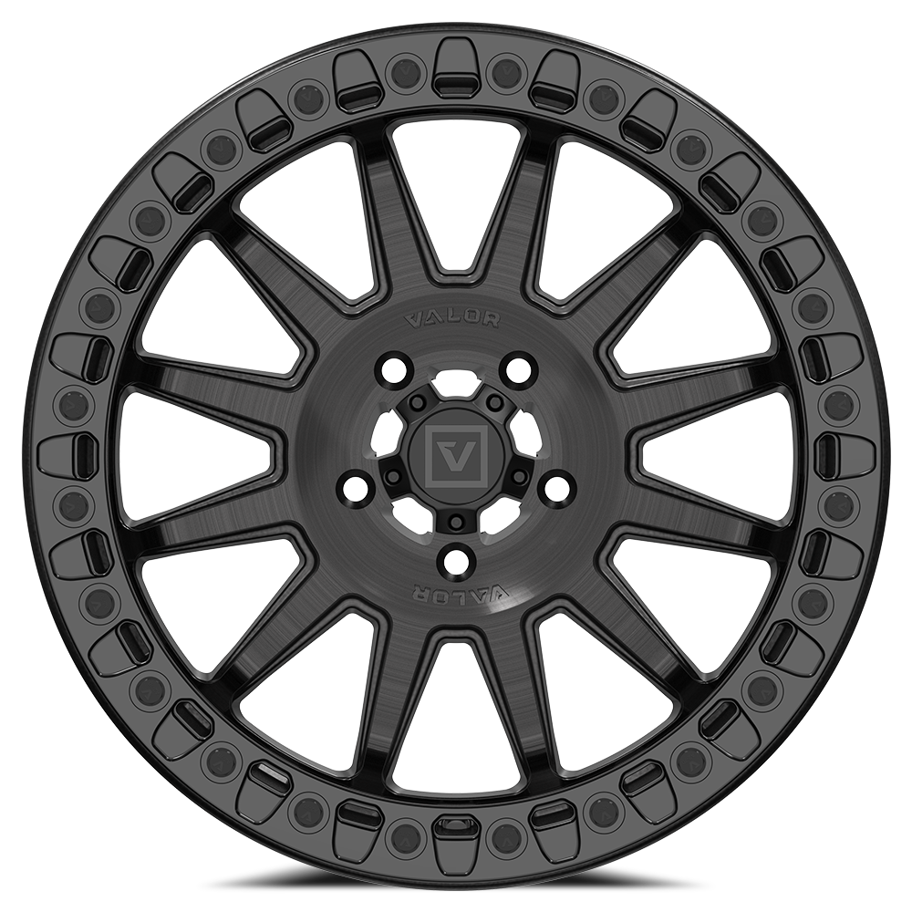 V09 Beadlock UTV Wheel Brushed Charcoal