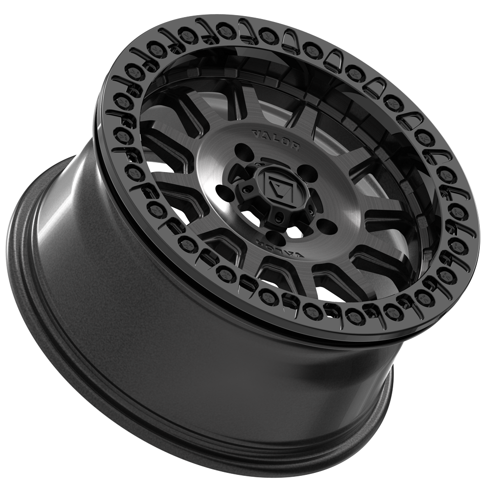 V09 Beadlock UTV Wheel Brushed Charcoal