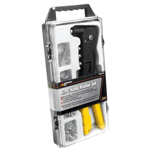 61 Pc Hand Riveter Set - W2017C | PT