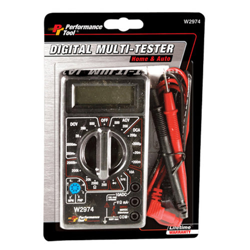 Performance Tool Digital Multi-tester - W2974
