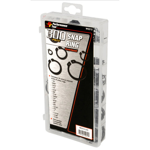 Snap Ring Assortment 300 Pieces - W5212 | PT