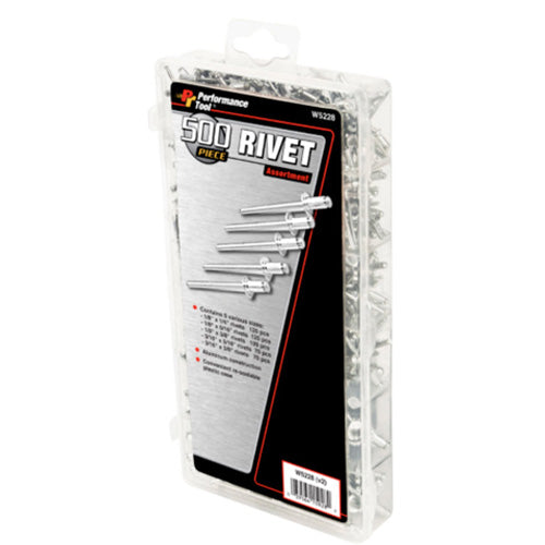 500 Pc. Rivet Assortment - W5228 | PT