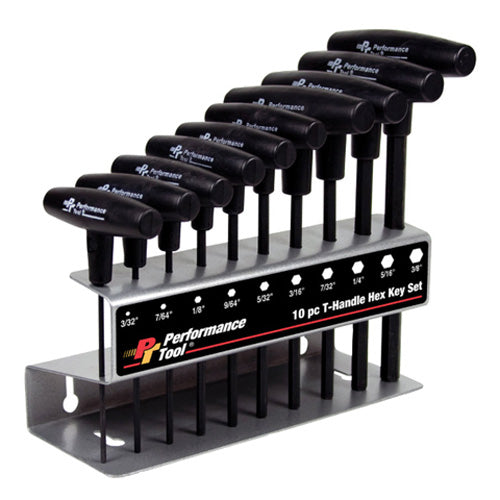 10 Pc T-handle Hex Key - Sae - W80274